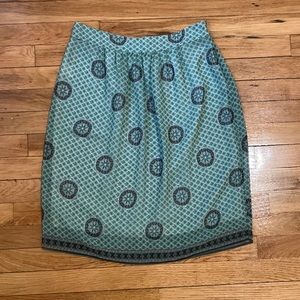 🌺3x25🌺 Turquoise flowy midi skirt